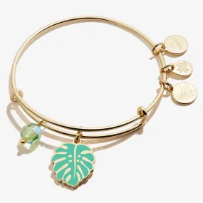 Tropical Leaf Duo Charm Bangle