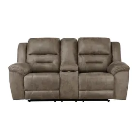 8538BR-2 - Double Reclining Love Seat with Center Console