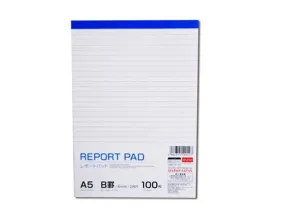 A5 Report Pad 6mm Ruled 100sheets