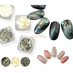 Abalone Seashell Flakes (3 types)