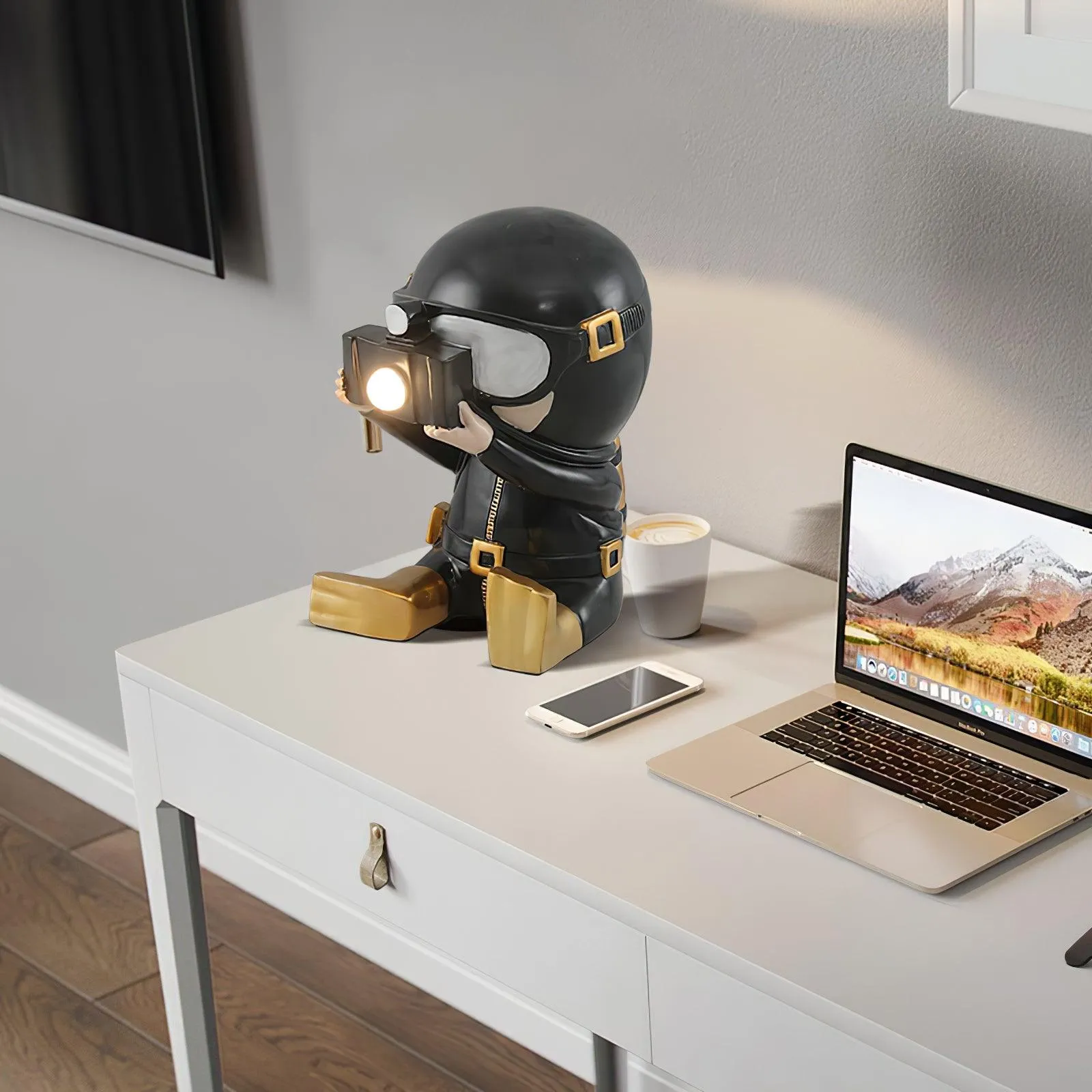 Adventurer Resin Table Lamp