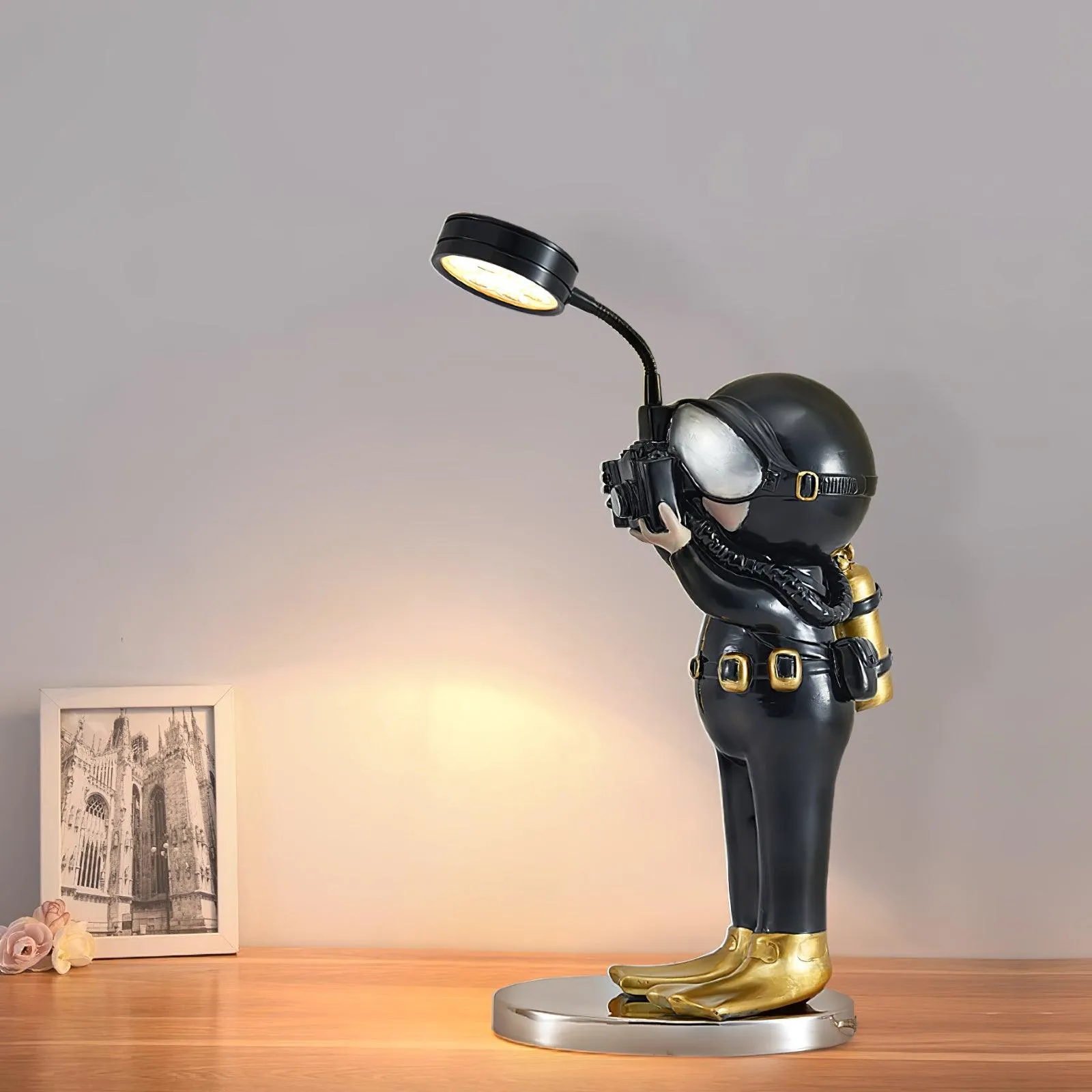 Adventurer Resin Table Lamp