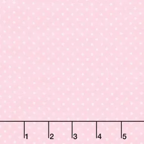 Baby Basics Double Gauze - Dots Baby Pink Yardage