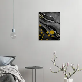 Black and gold Canvas digital print