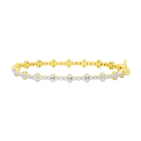 Clover Station Hinge Bangle