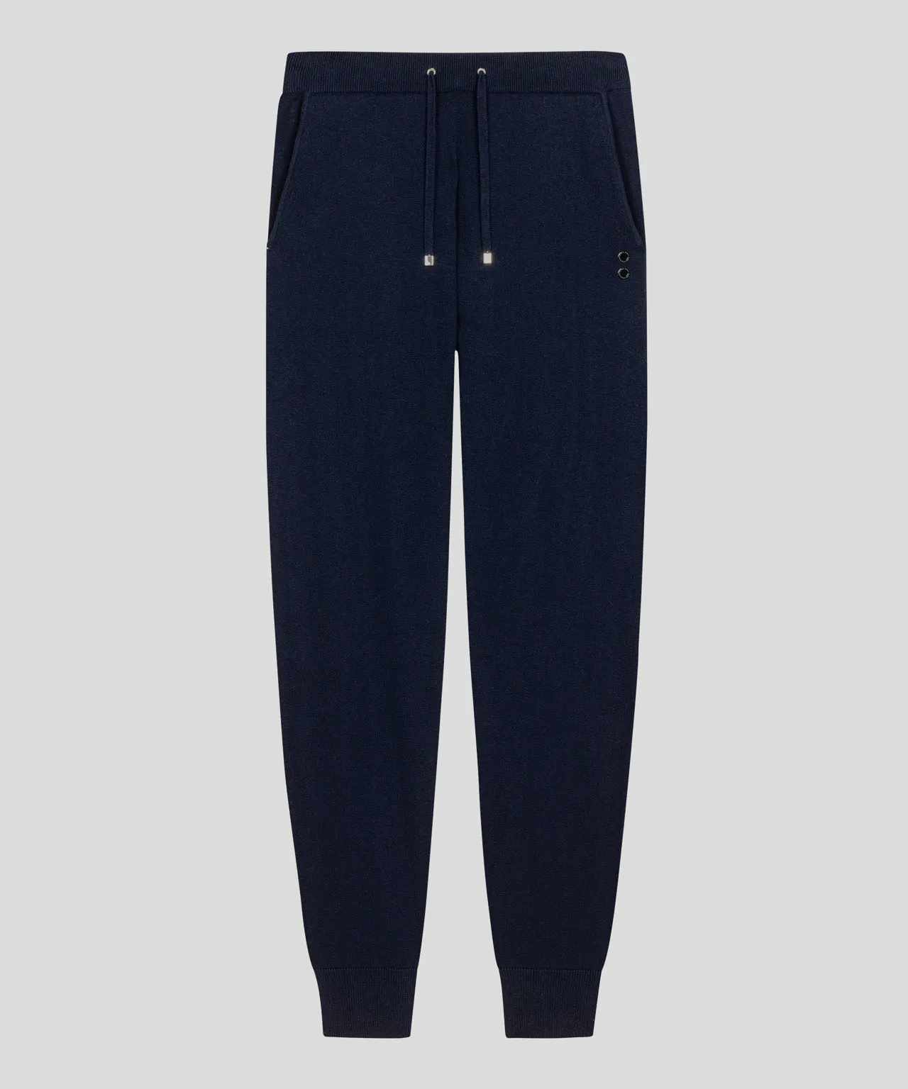 Cotton Cashmere Pants: Navy