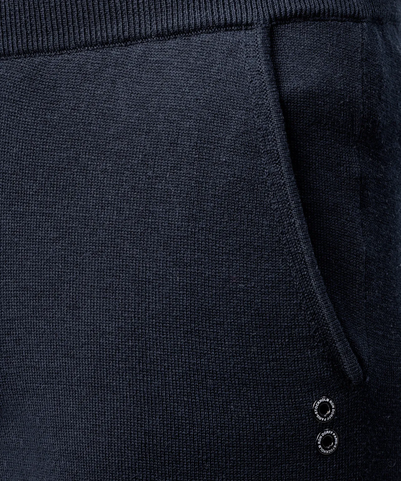 Cotton Cashmere Pants: Navy