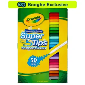 Crayola 50 Super Tips Washable Markers