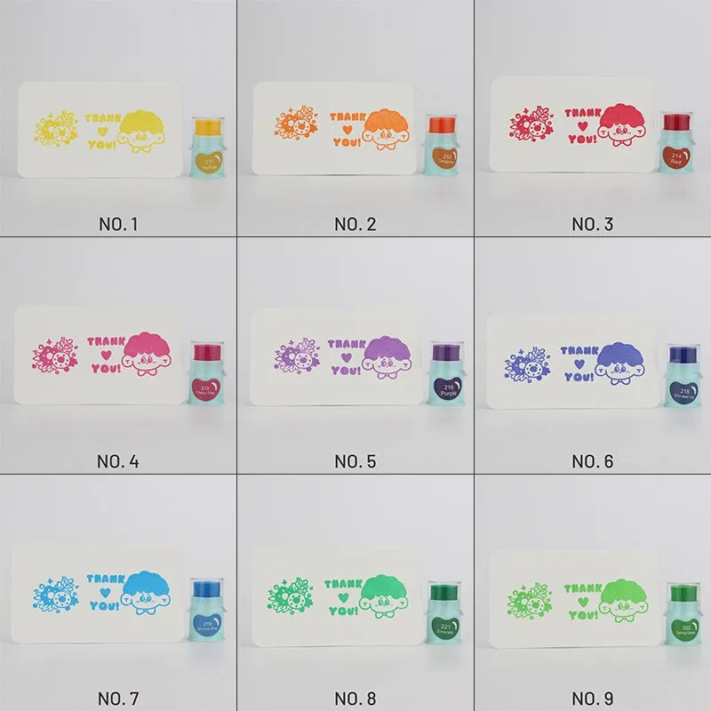 Cute Finger Cot Stamping Ink Pad (35 Colors)