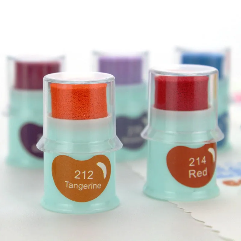 Cute Finger Cot Stamping Ink Pad (35 Colors)