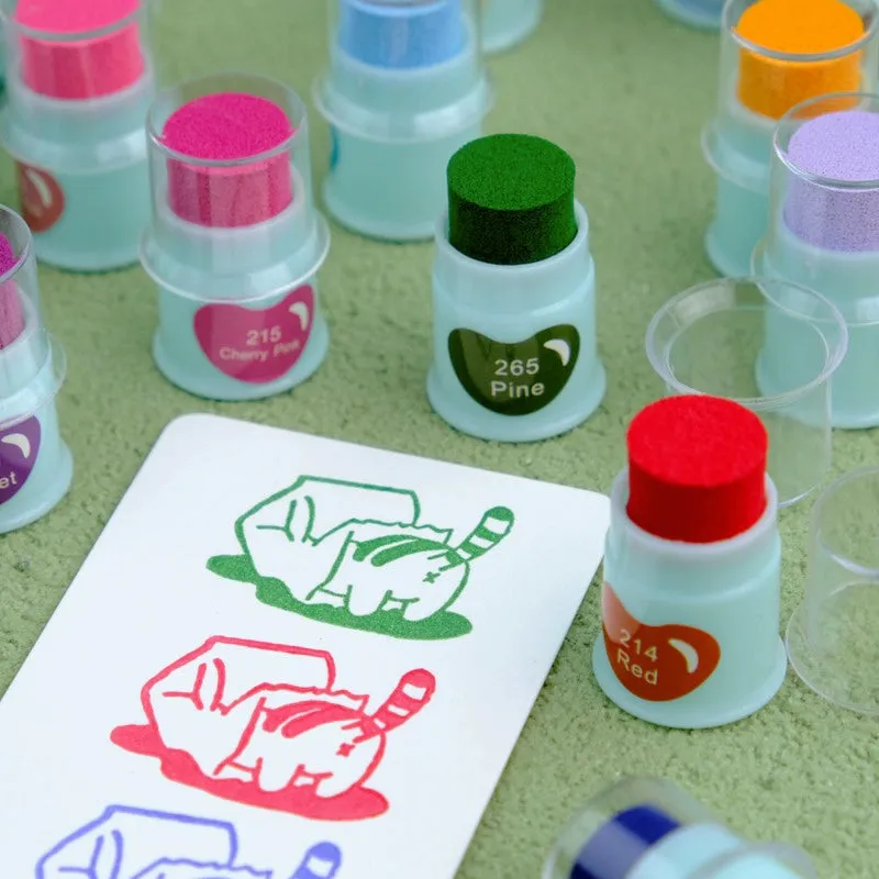 Cute Finger Cot Stamping Ink Pad (35 Colors)