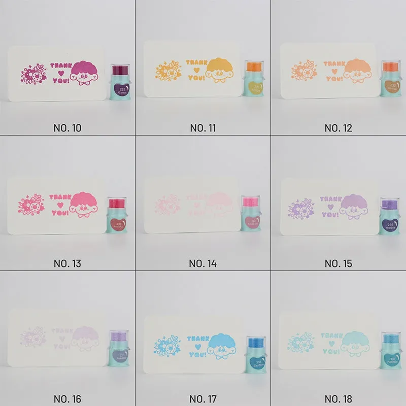 Cute Finger Cot Stamping Ink Pad (35 Colors)