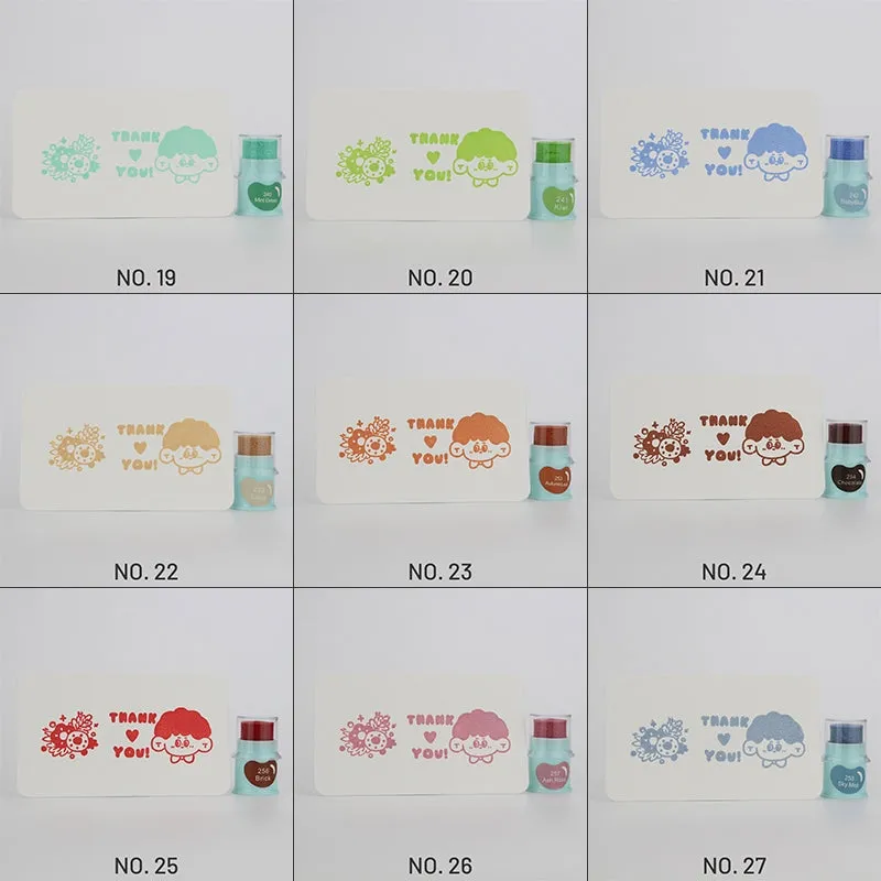 Cute Finger Cot Stamping Ink Pad (35 Colors)