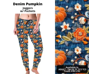 Denim Pumpkin Joggers by ML&M