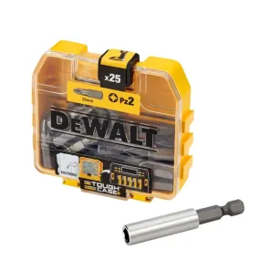 Dewalt 25mm PZ2 Screwdriver Bit Set 25 Pieces DT71706-QZ