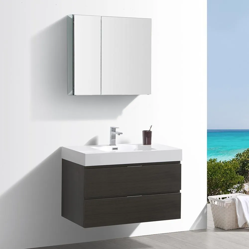 Fresca Valencia 36 Wall Hung Modern Vanity