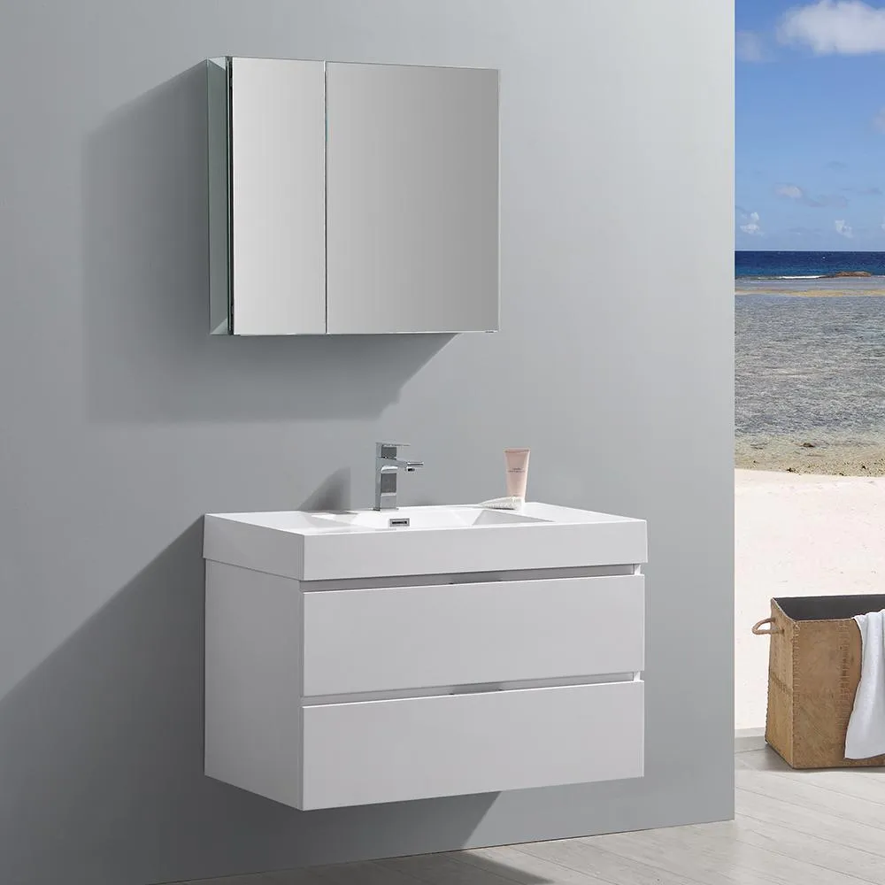 Fresca Valencia 36 Wall Hung Modern Vanity