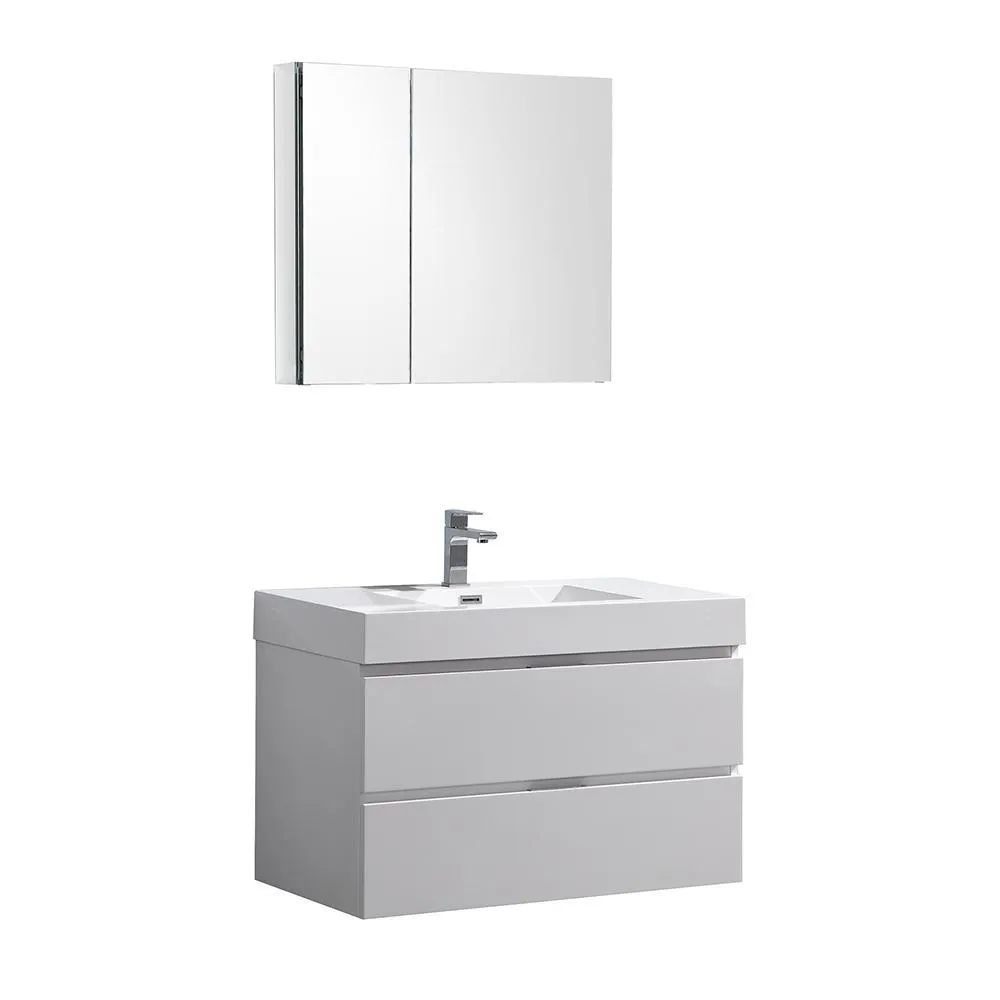 Fresca Valencia 36 Wall Hung Modern Vanity