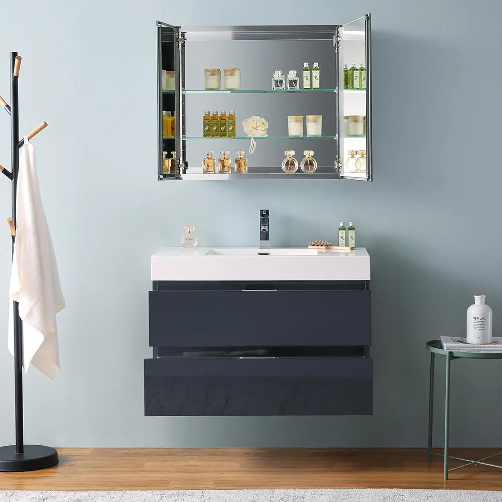 Fresca Valencia 36 Wall Hung Modern Vanity