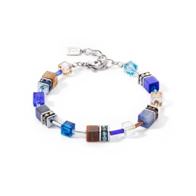 GeoCUBE® Iconic Precious bracelet blue-brown