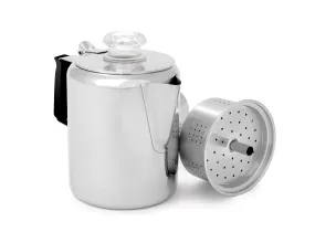 Glacier Stainless Coffee Percolator with Silicone Handle