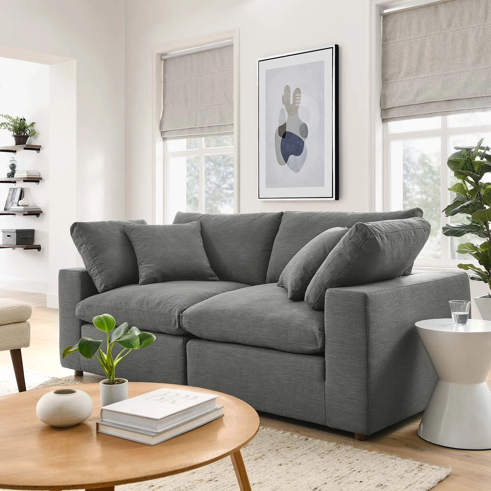 Haven Deep Seat Sectional Sofa, 2 Seater