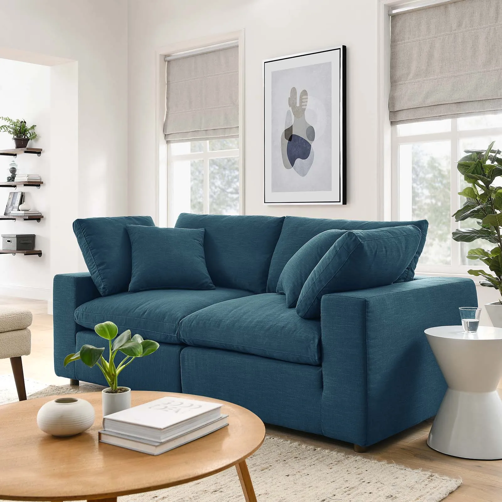 Haven Deep Seat Sectional Sofa, 2 Seater