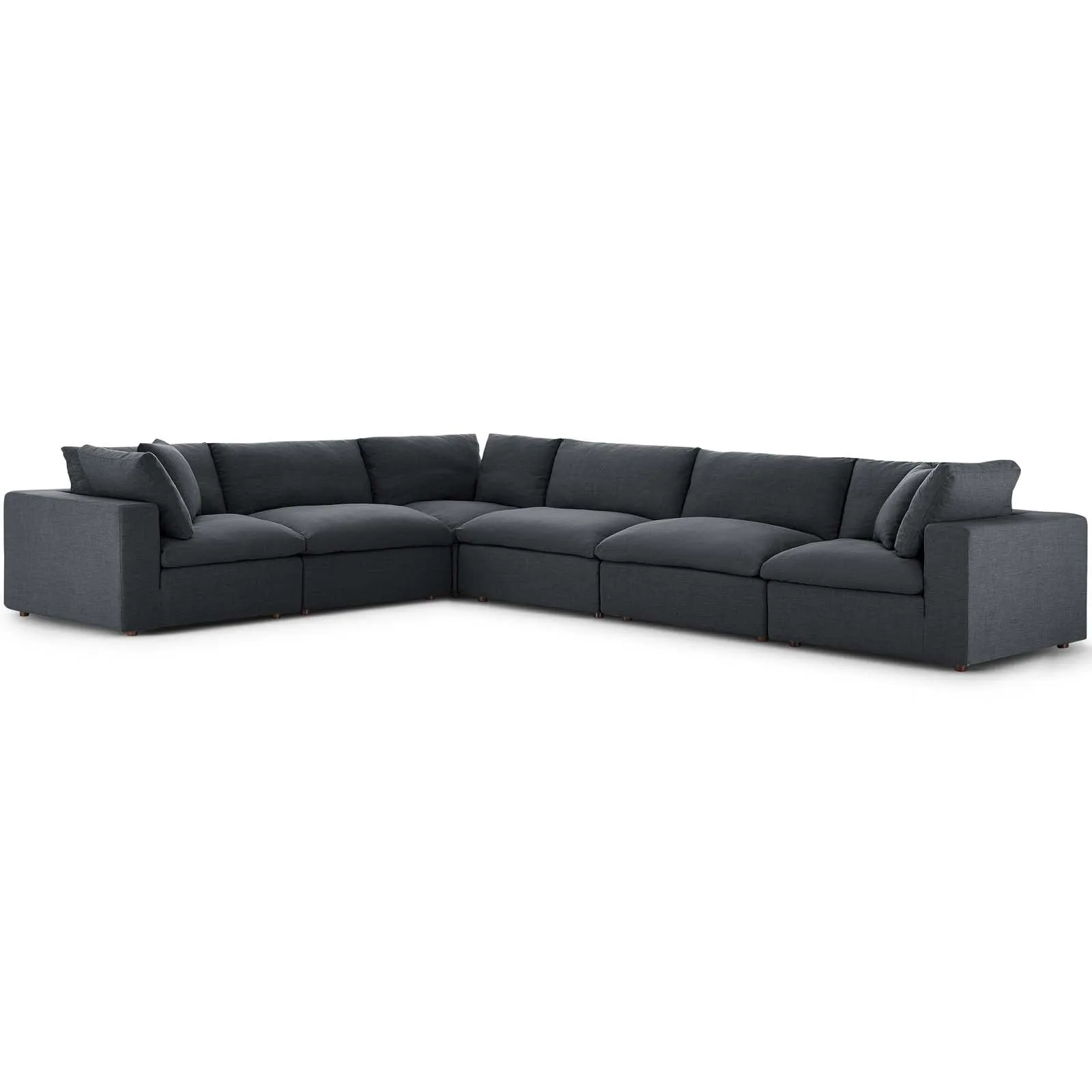 Haven Deep Seat Sectional Sofa, 6 Seater