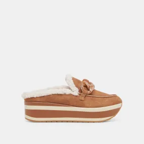 JAMEY PLUSH SNEAKERS PECAN SUEDE