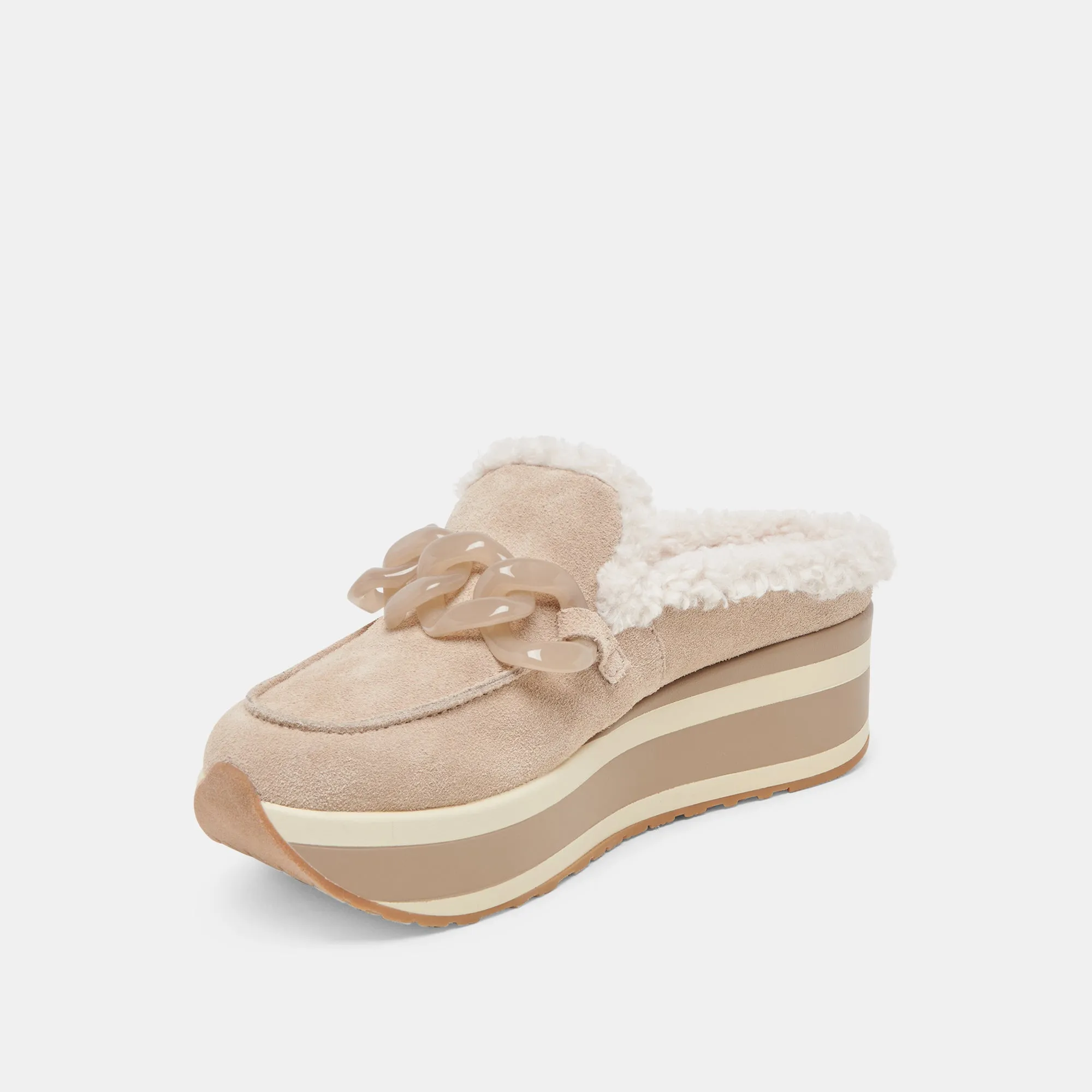 JAMEY PLUSH SNEAKERS TAUPE SUEDE