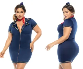 Mapale 60022X Curvy Size Drunk on a Plane Costume Plus Color Only Color