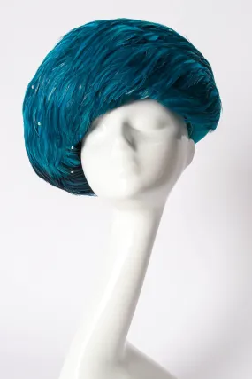 Ombré Feather Bumper Hat