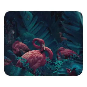 Padded Non-Slip Mousepad - Moody Flamingo