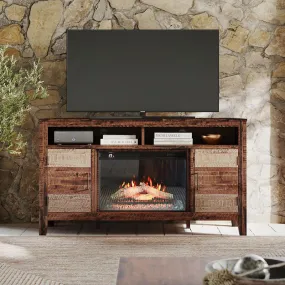 Painted Electric Fireplace & Media Console - 60"