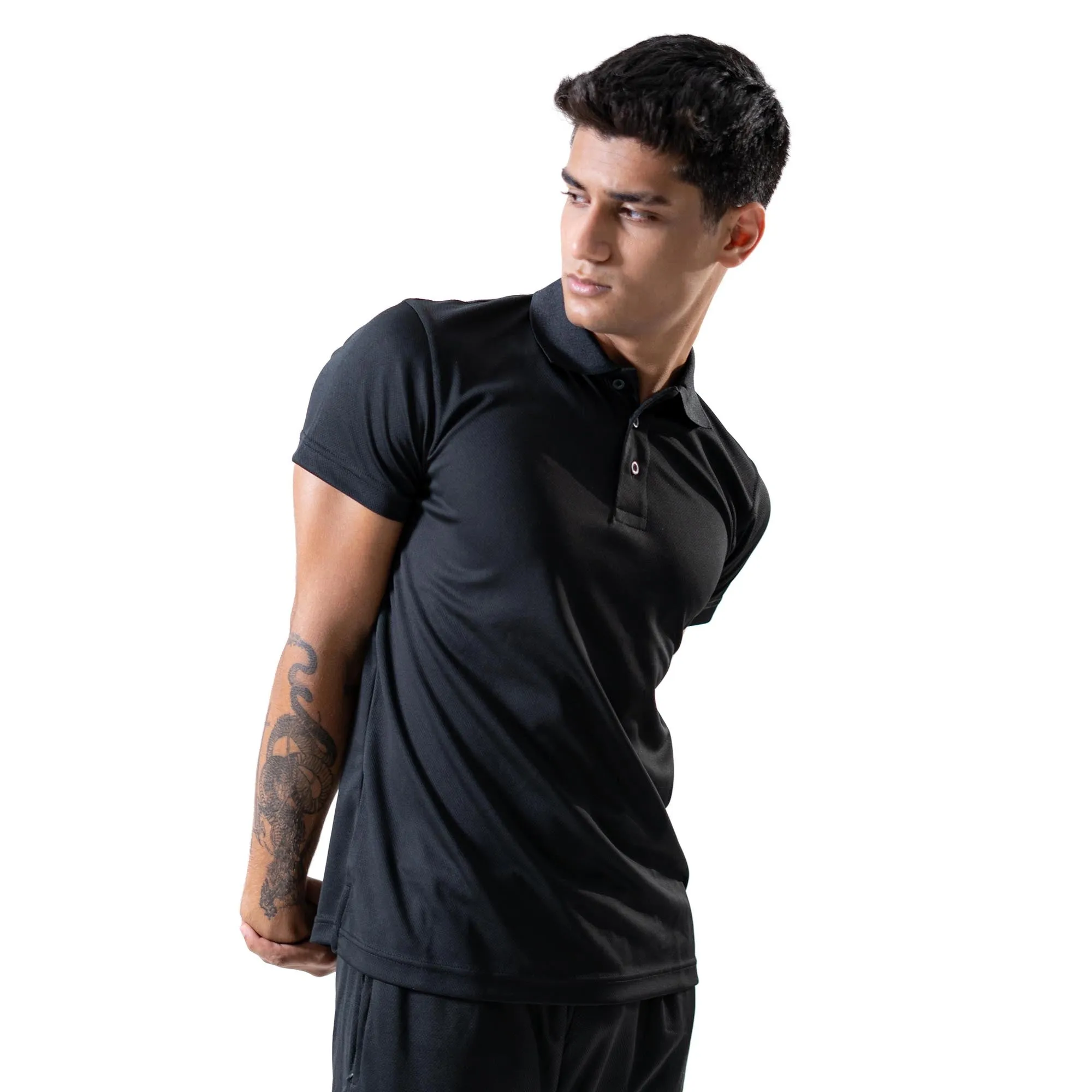 Polo Republica Men's Moisture Wicking Activewear Polo Shirt