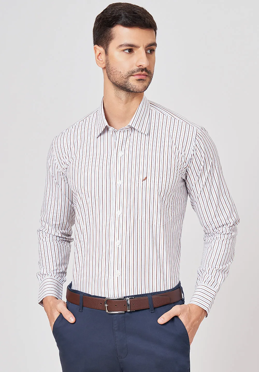 Pure Cotton Formal-Regular Fit Shirt - 43033