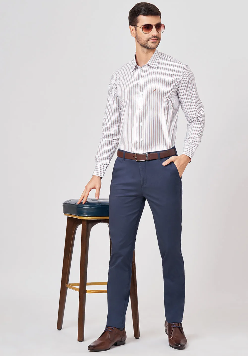 Pure Cotton Formal-Regular Fit Shirt - 43033