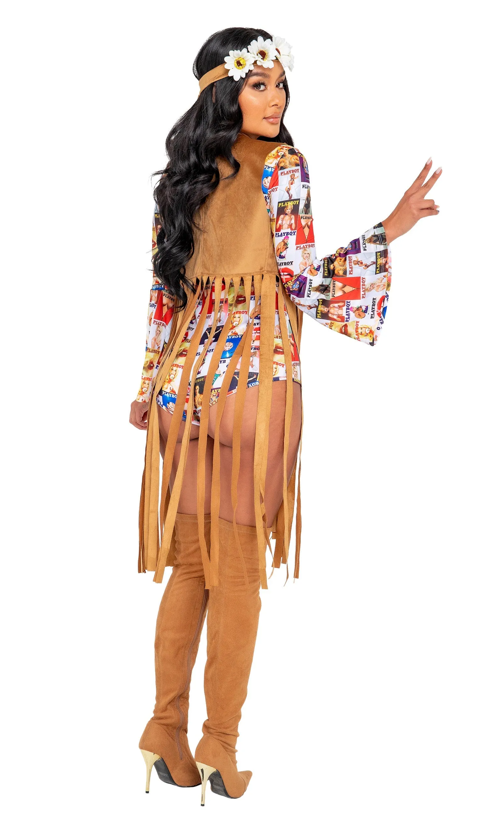 Roma 3PC Playboy Groovy Babe Costume