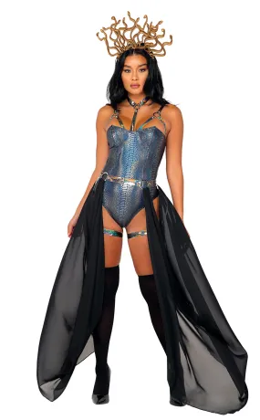 Roma 3pc Sensual Serpent Medusa Queen Costume