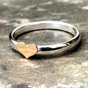 Sterling-silver-and-14ct-gold-filled-heart-stacking-ring