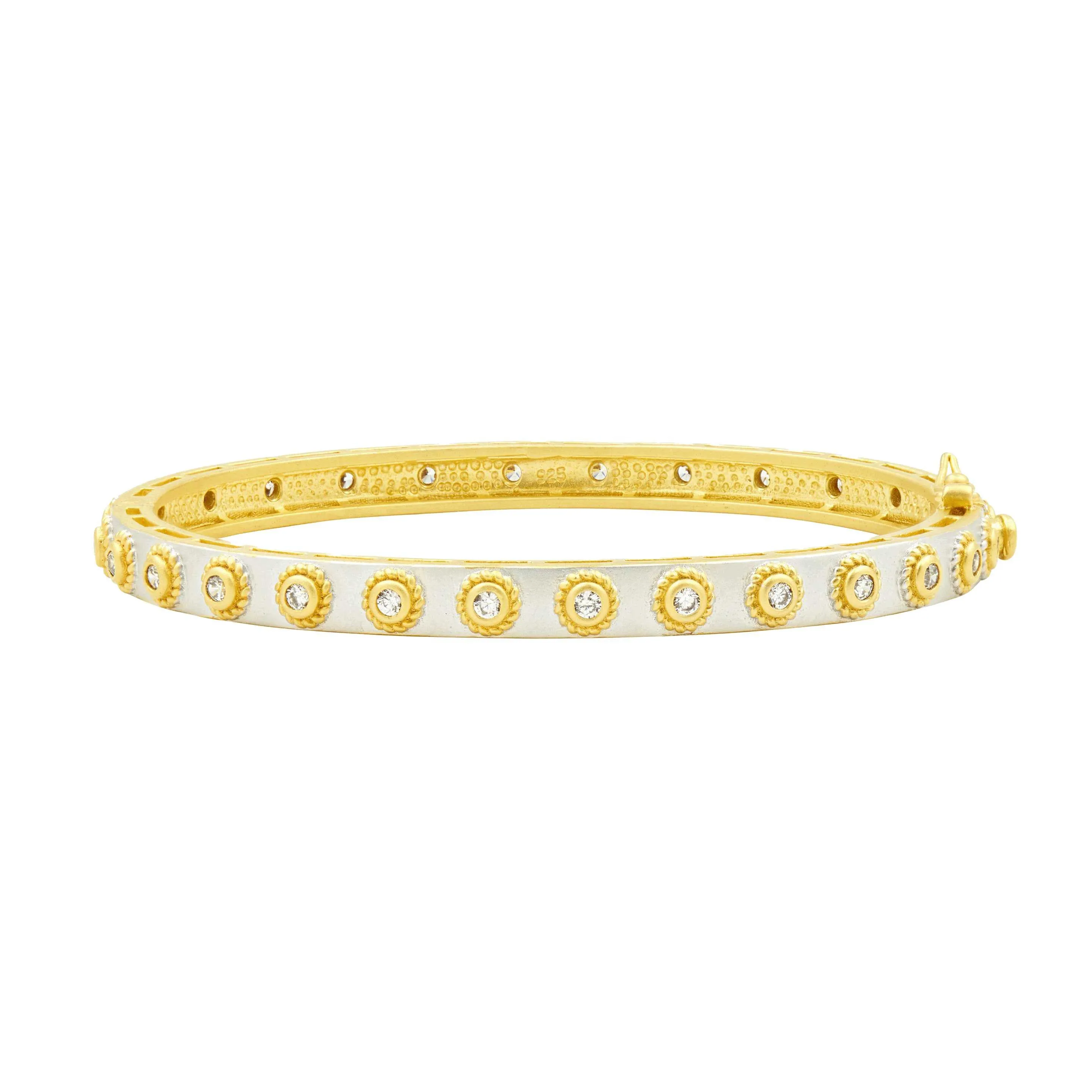 Studded Eternity Hinge Bangle